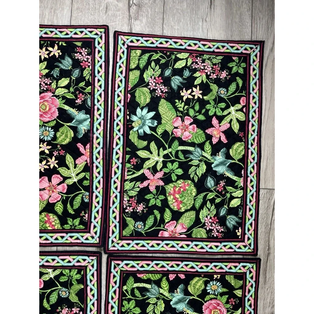 Vera Bradley Placemats Retired Botanica‎ Set of Six (6) Place Mats